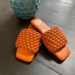 Vince Camuto Orange Woven Sandals